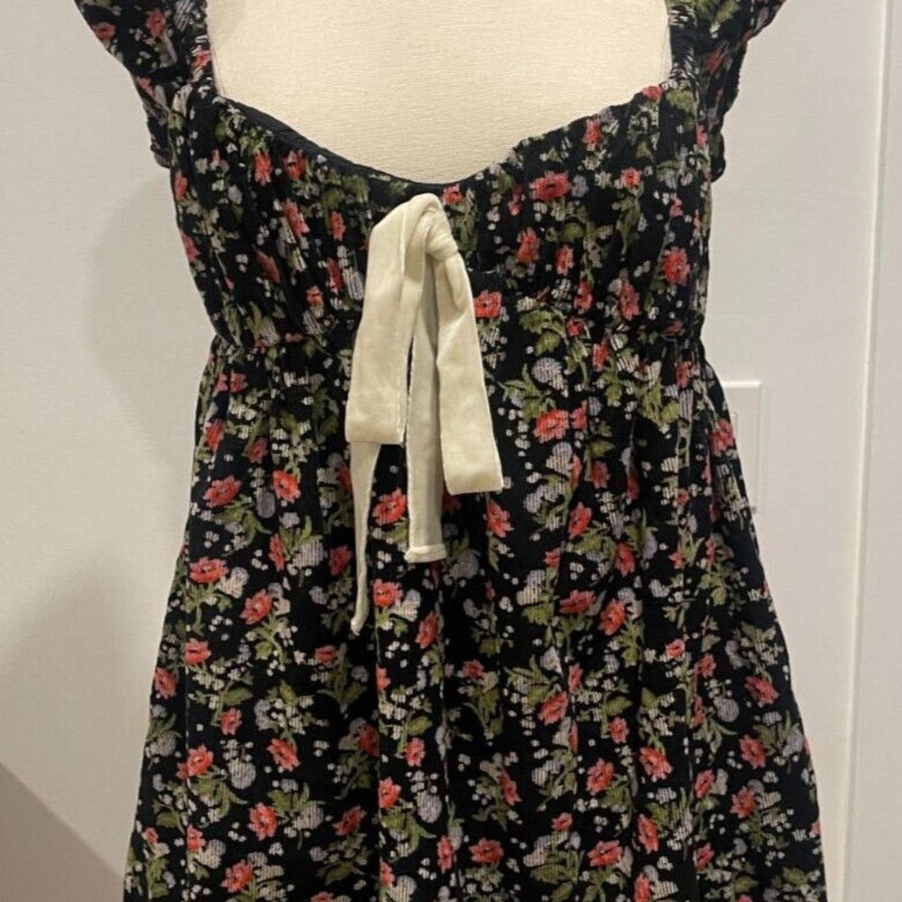 SOLD Free People Corduroy Floral Printed Tunic Babydoll Dress NWOT S… - Picture 6 of 15